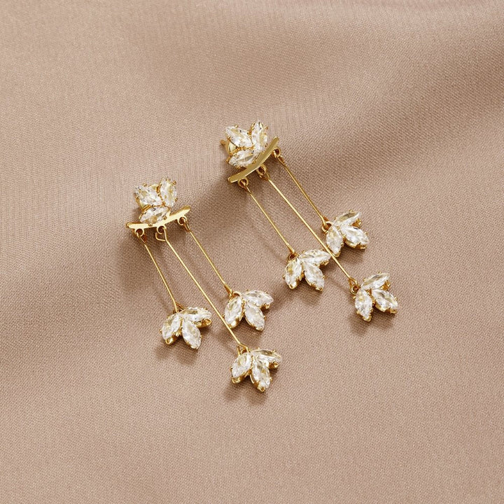 Radiant Lotus Cascade Earrings