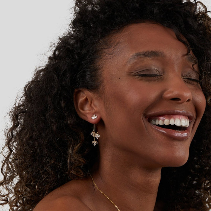 Radiant Lotus Cascade Earrings
