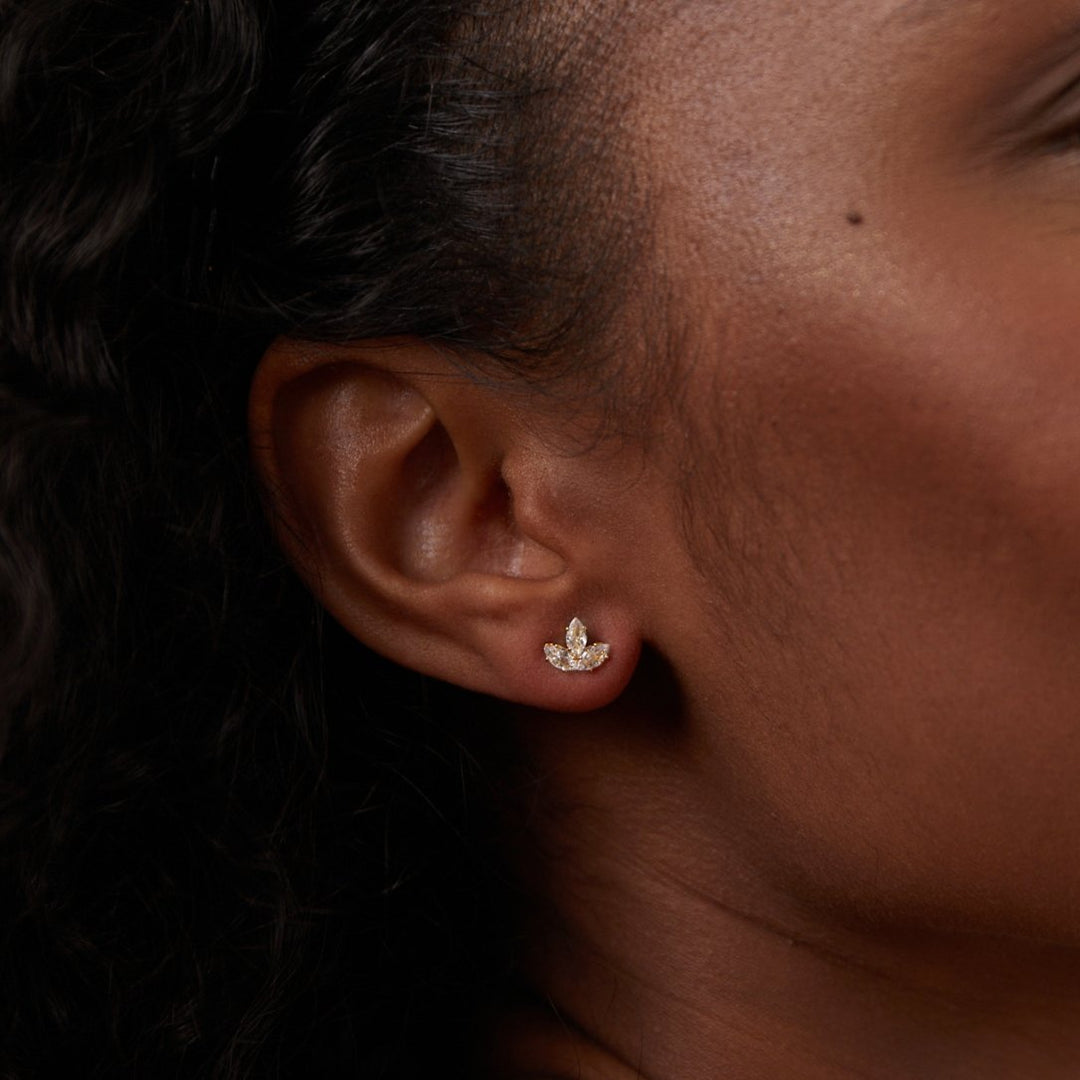Radiant Lotus Cascade Earrings