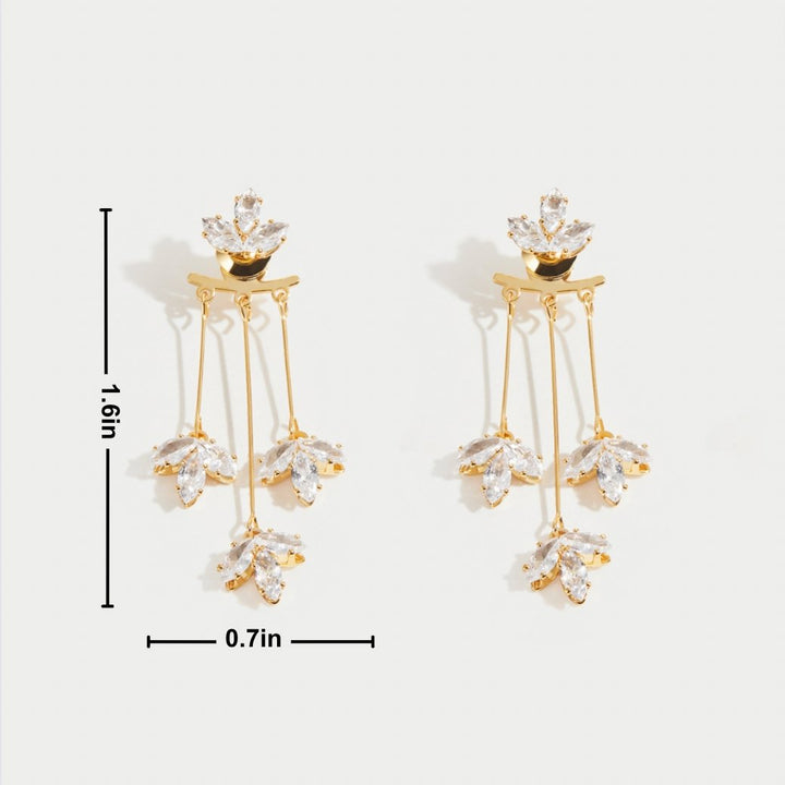 Radiant Lotus Cascade Earrings