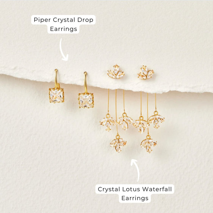 Radiant Lotus Cascade Earrings