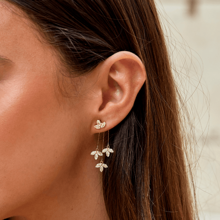 Radiant Lotus Cascade Earrings