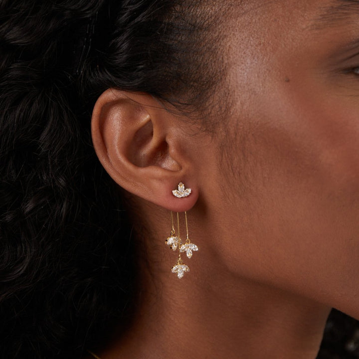 Radiant Lotus Cascade Earrings