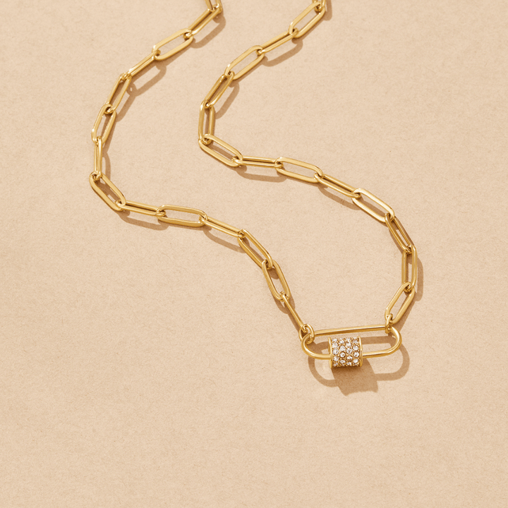 Sparkle Twist Charm Necklace