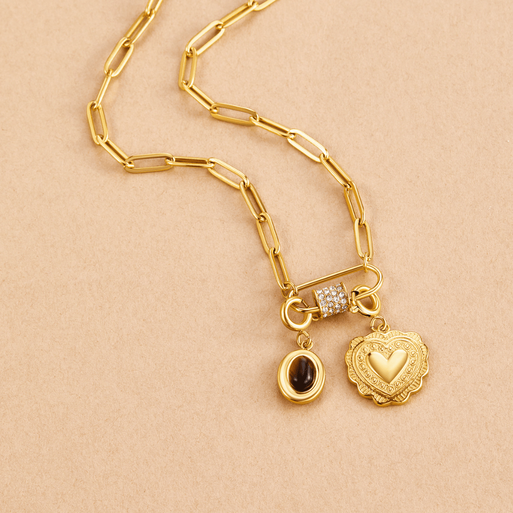 Sparkle Twist Charm Necklace