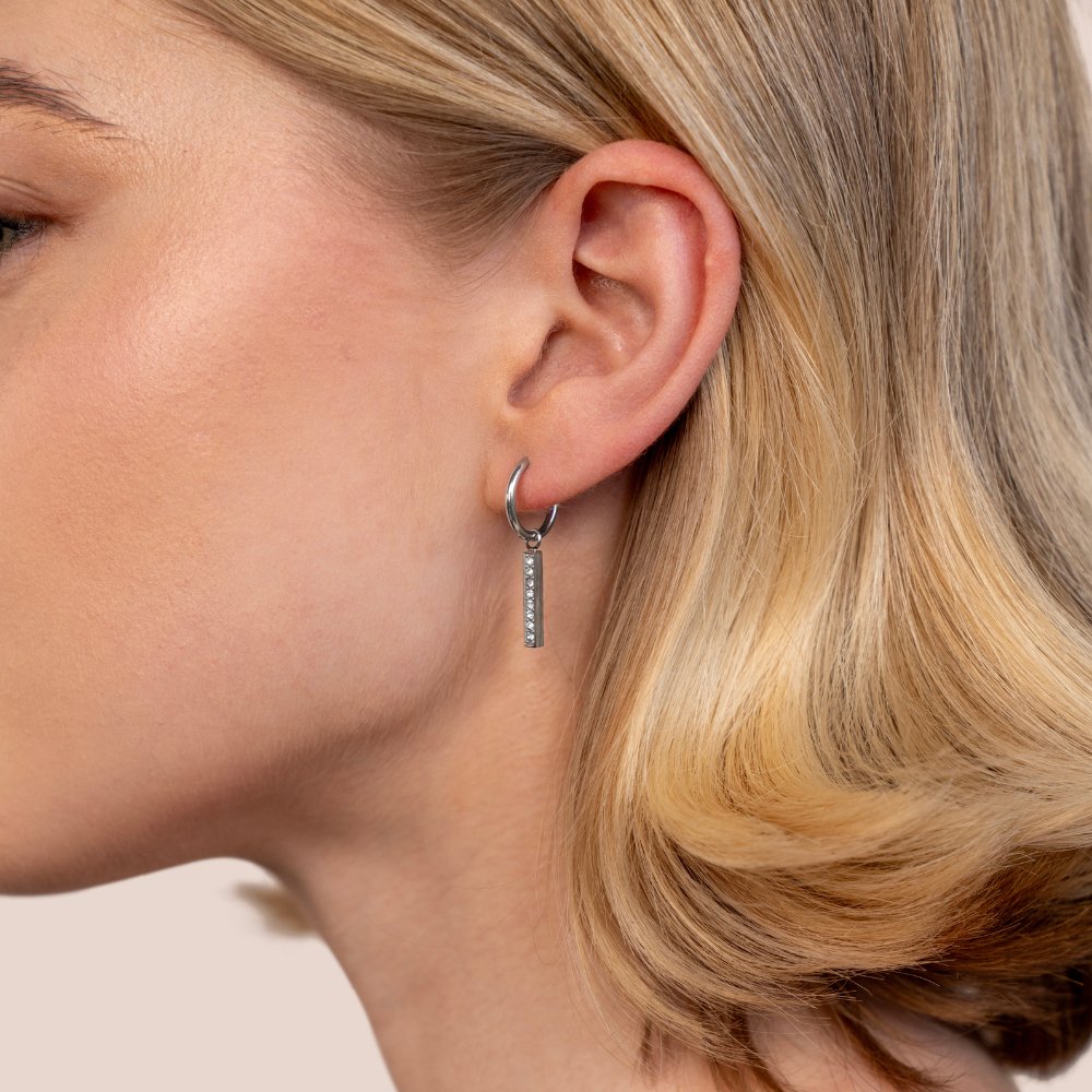 Dana’s Sparkle: Radiant Hoop Earrings
