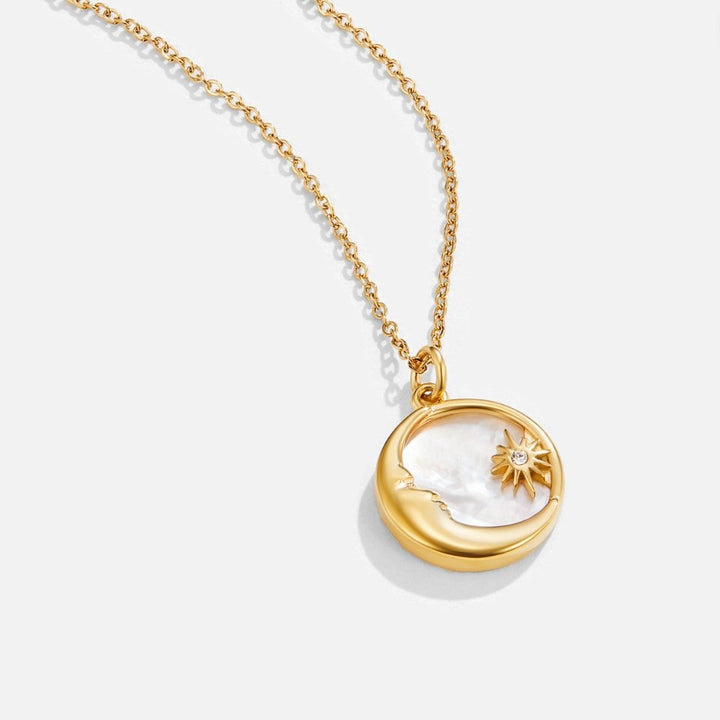 Lunar Glow Necklace: Moon & Stars Charm