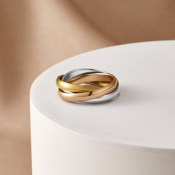 Elena’s Trio Twirl Spark Ring