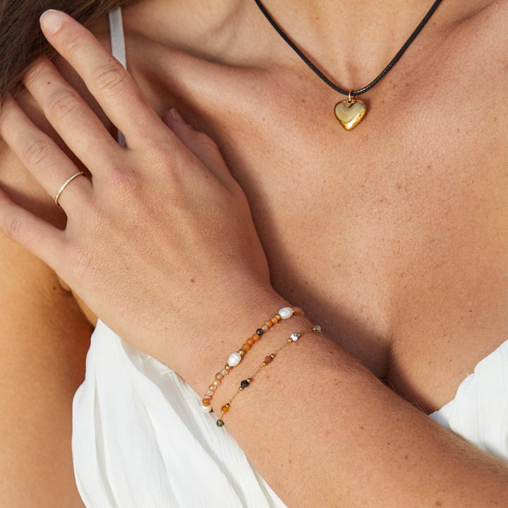 Esme Heartbeat Charm Necklace