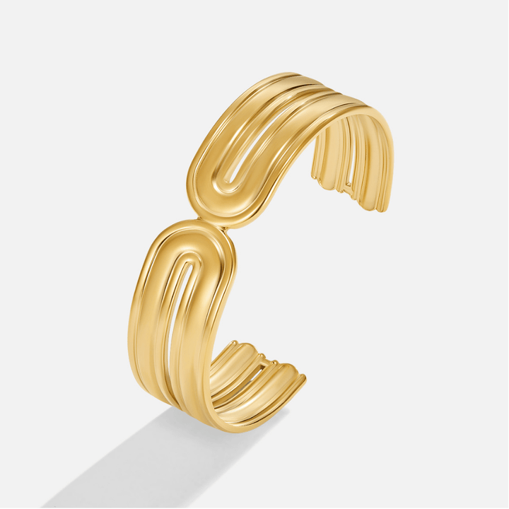 Golden Glow Twist Cuff
