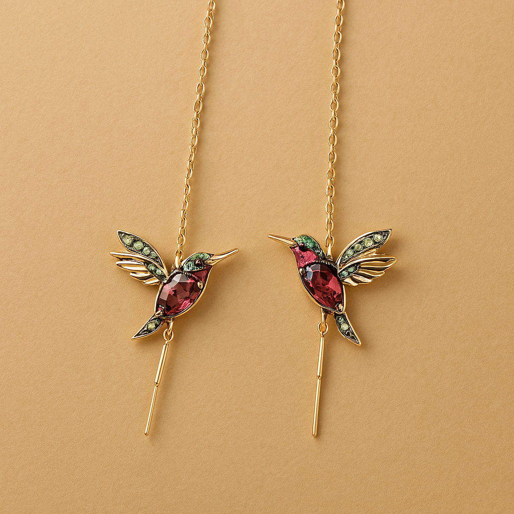Radiant Hummingbird Sparkle Earrings