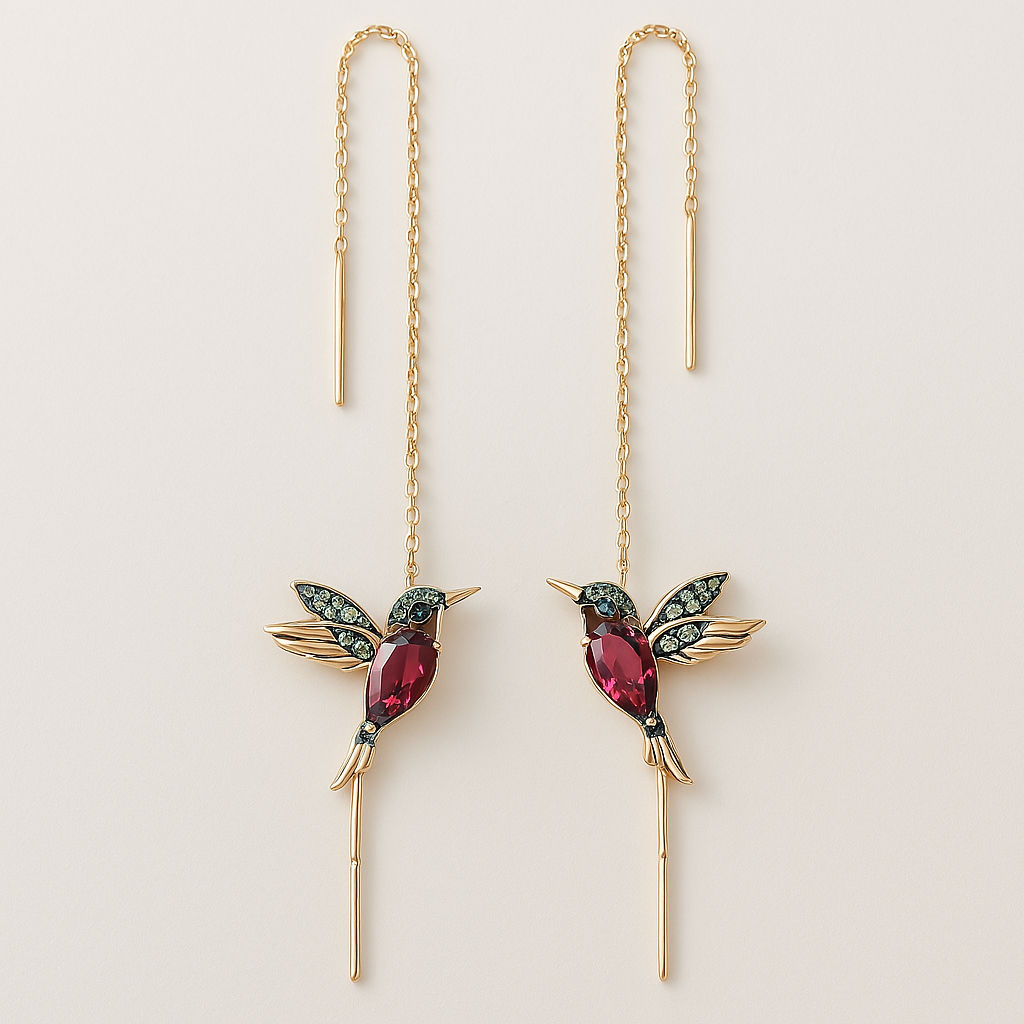Radiant Hummingbird Sparkle Earrings