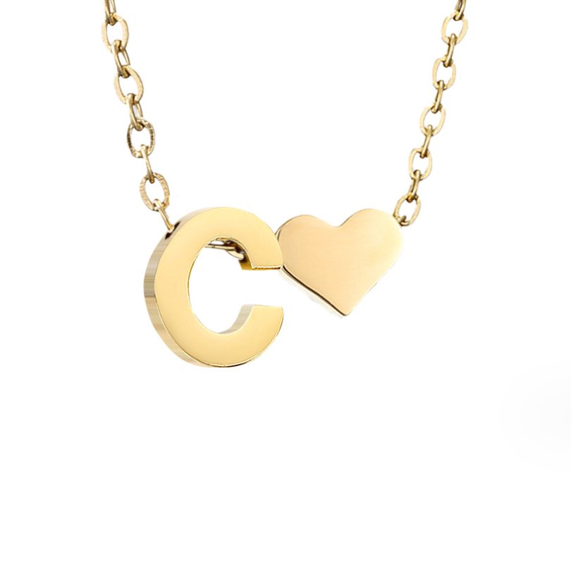 Forever Yours: Custom Letter Necklace