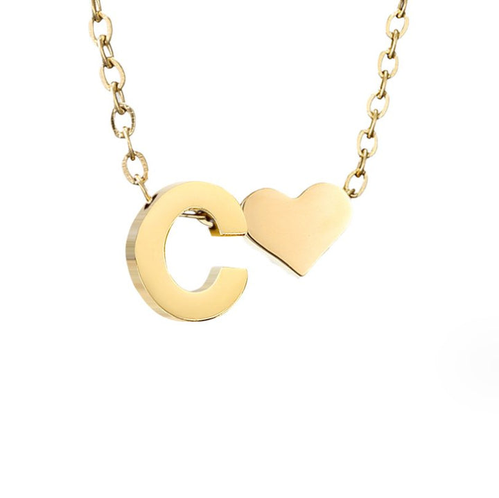 Forever Yours: Custom Letter Necklace