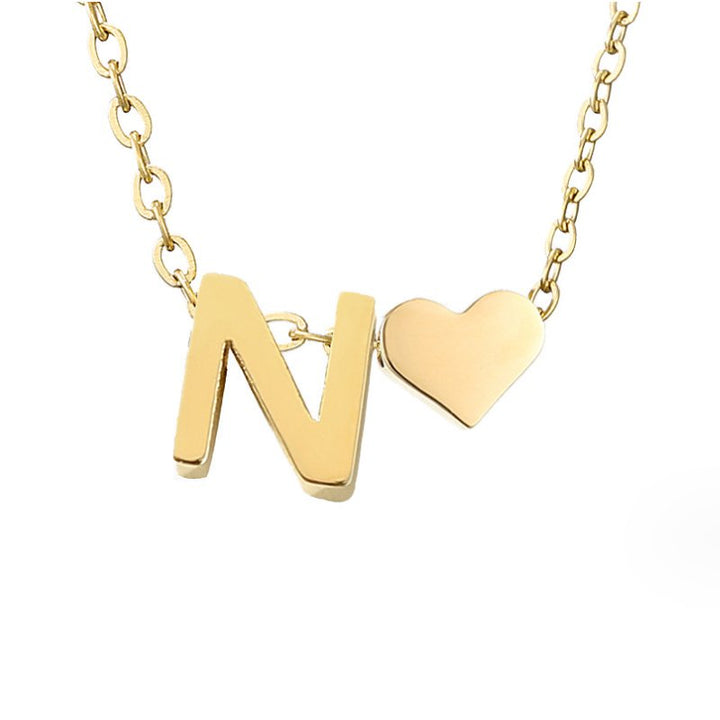 Forever Yours: Custom Letter Necklace