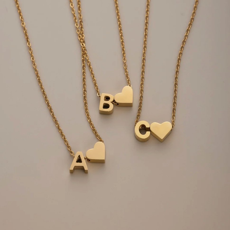 Forever Yours: Custom Letter Necklace