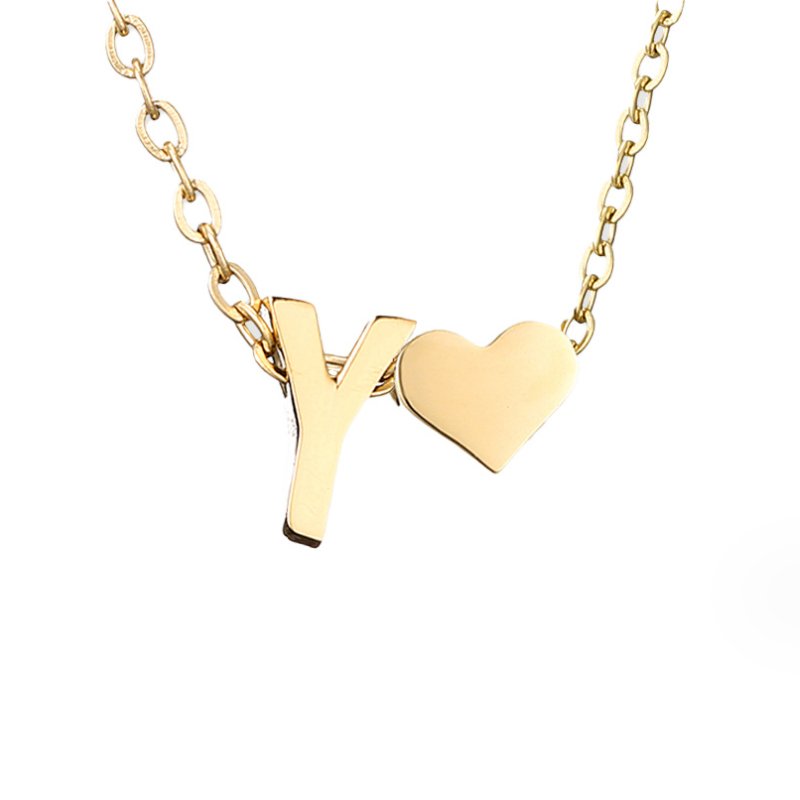 Forever Yours: Custom Letter Necklace