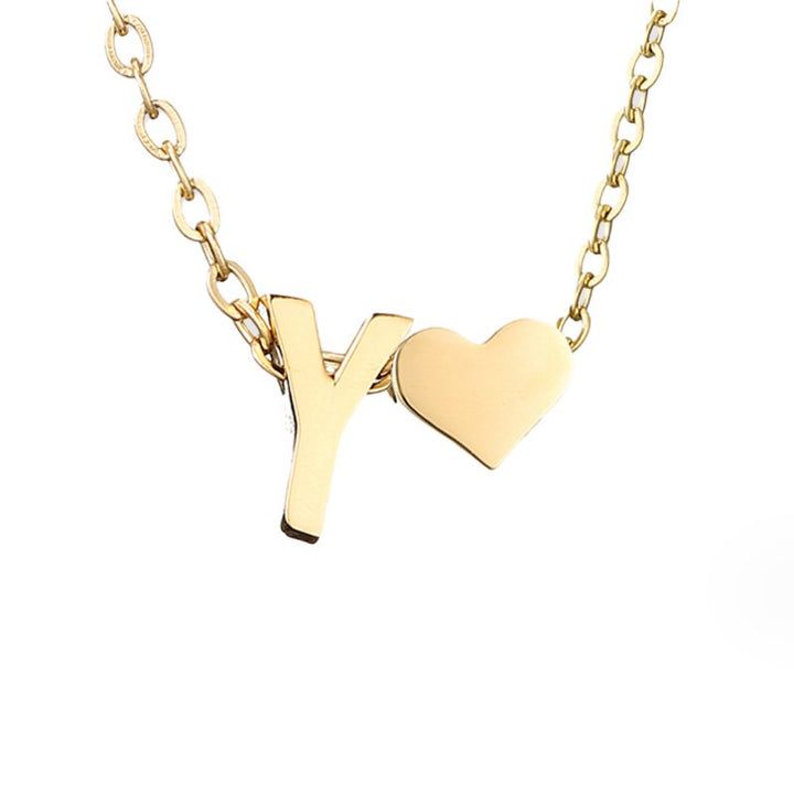 Forever Yours: Custom Letter Necklace