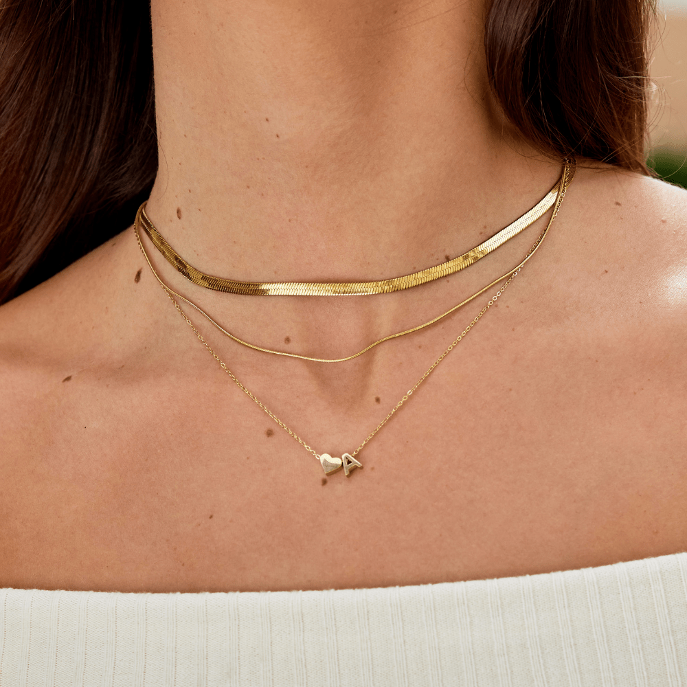 Forever Yours: Custom Letter Necklace