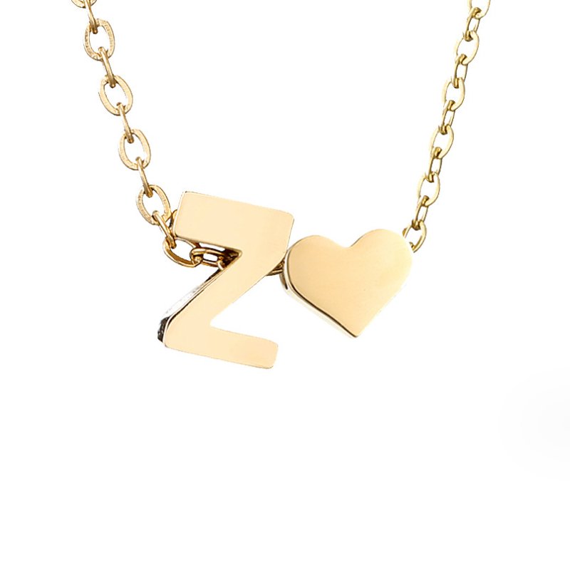 Forever Yours: Custom Letter Necklace