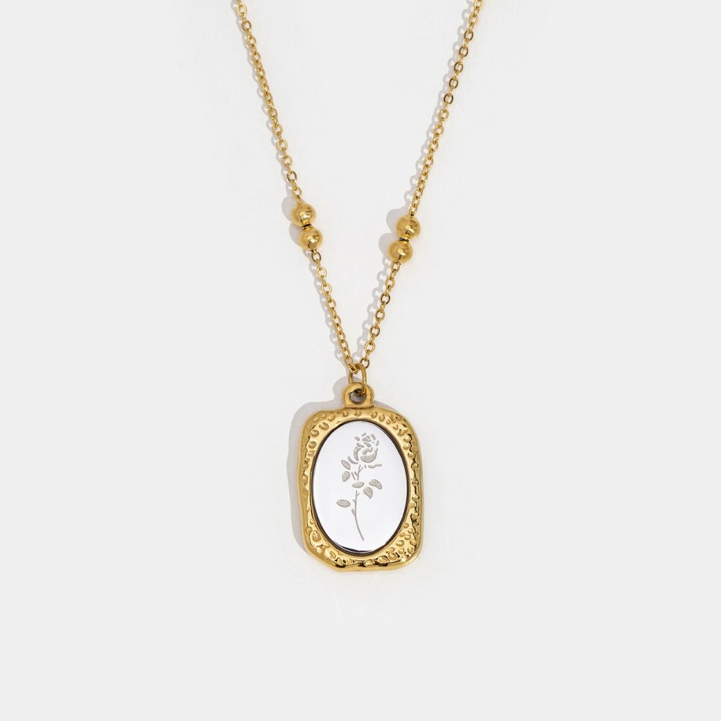 Rose Whisper Necklace: Delicate Love Charm