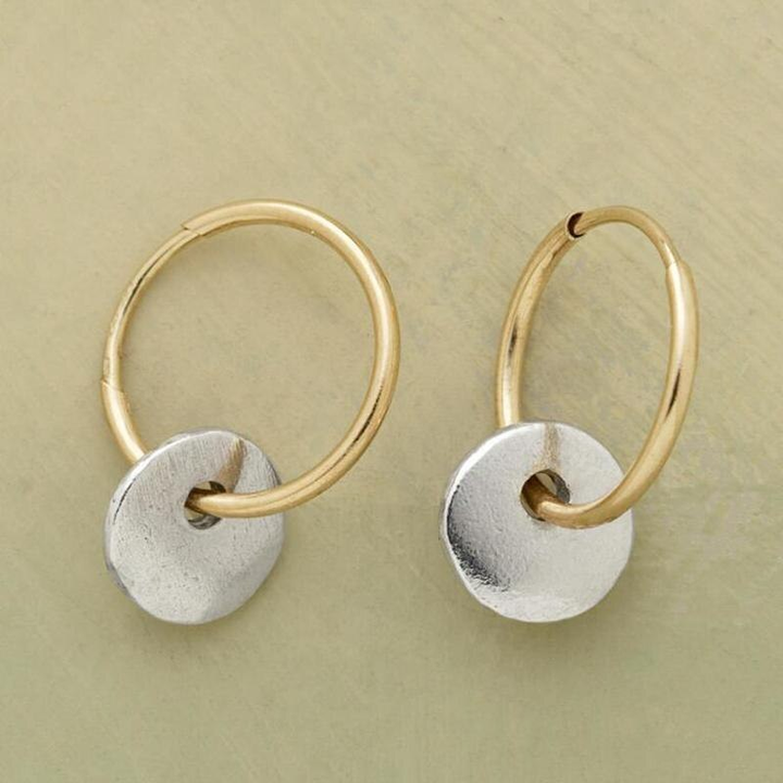 Shimmer Duo: Radiant Hoops & Sparkling Studs