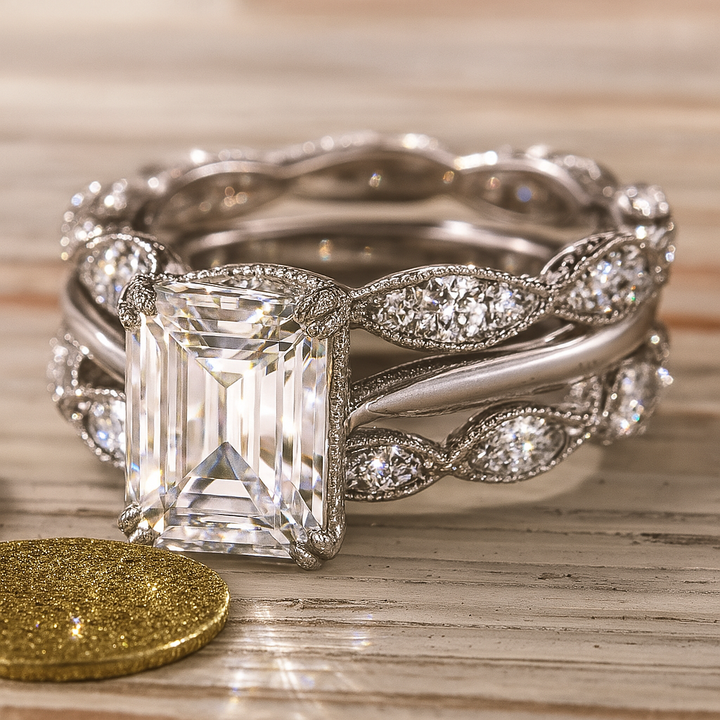 Radiant Retro Glow Stackable Ring