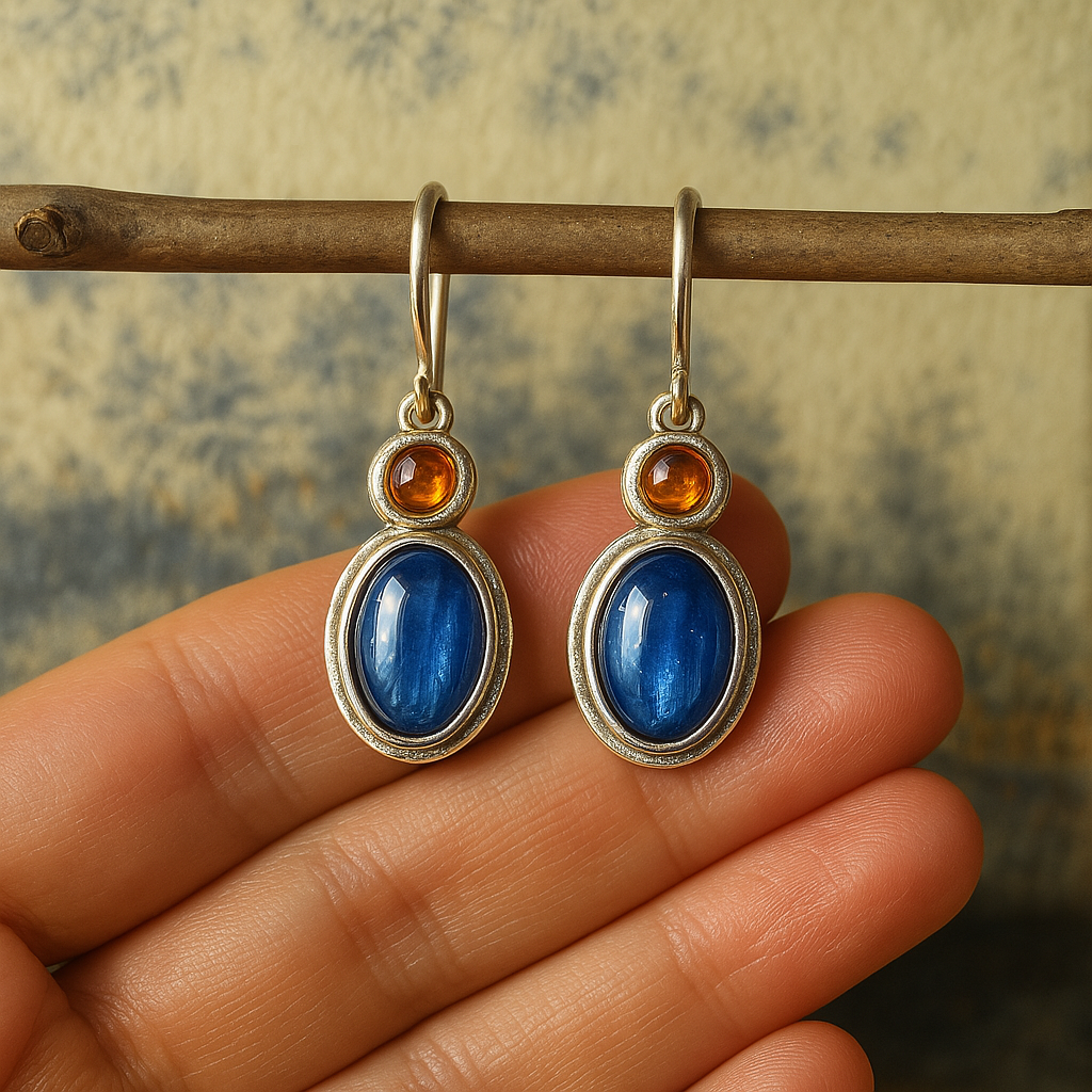 Timeless Blue Sparkle Earrings