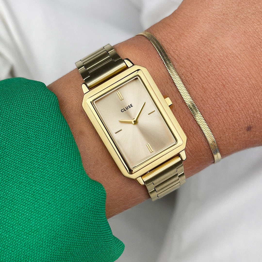Fluette Watch Steel, Full Gold Colour