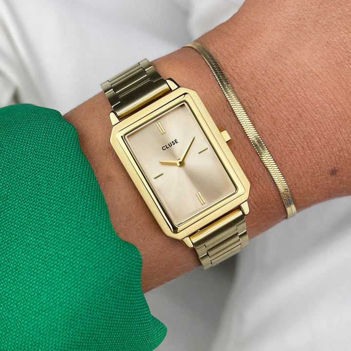 Fluette Watch Steel, Full Gold Colour